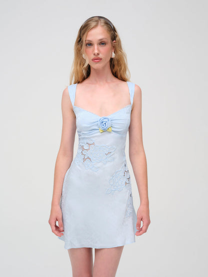 For Love and Lemons - Claudia Mini Dress - Blue