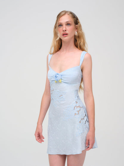 For Love and Lemons - Claudia Mini Dress - Blue