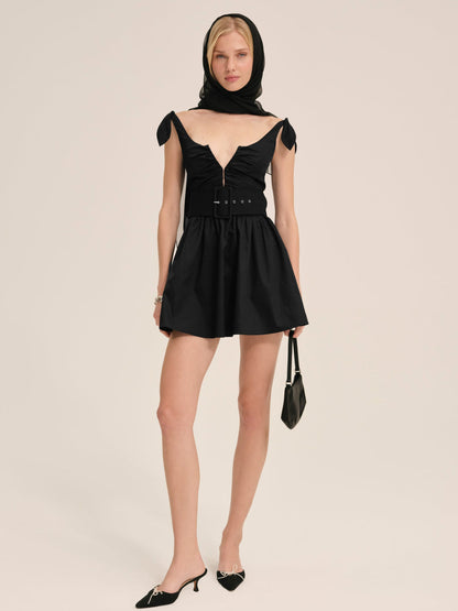 For Love and Lemons - Quinne Mini Dress - Black