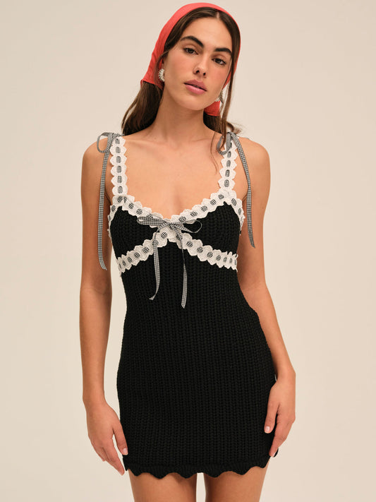 For Love and Lemons - Becka Mini Dress - Black