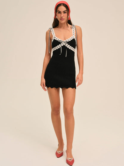 For Love and Lemons - Becka Mini Dress - Black