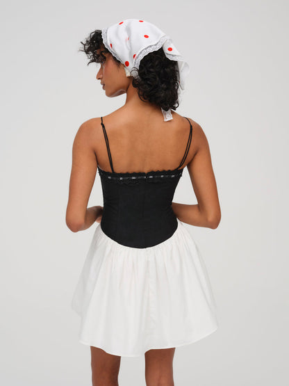 For Love and Lemons - Annabella Mini Dress - Black