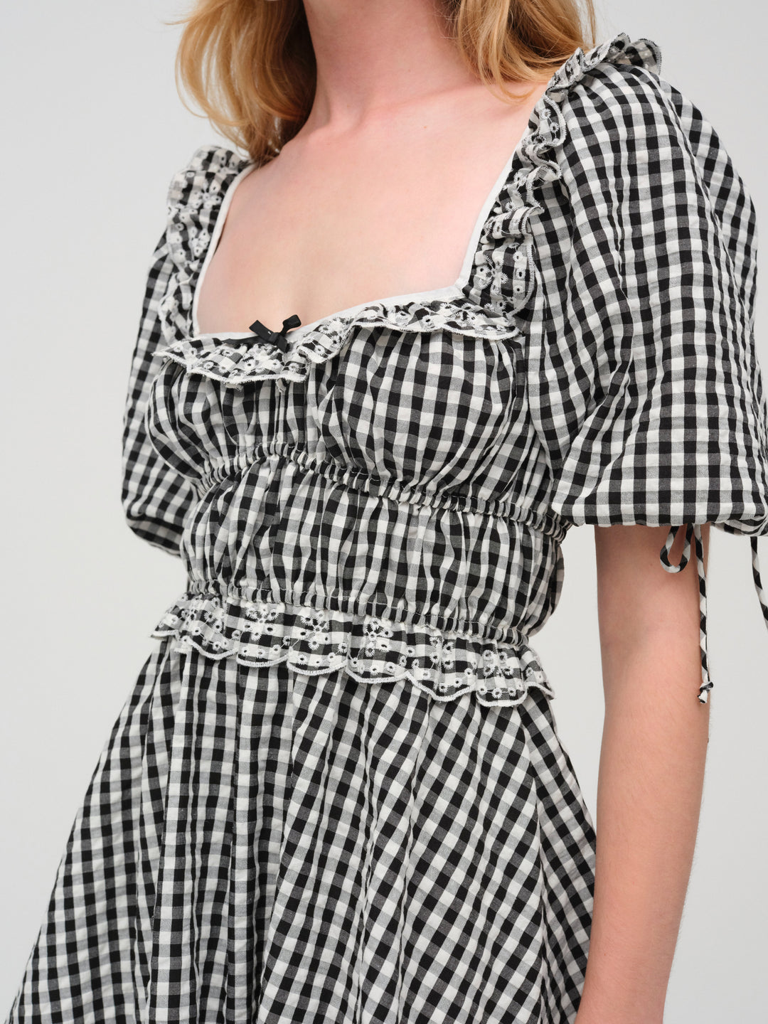 For Love and Lemons - Jackson Mini Dress - Black Gingham
