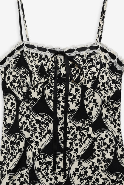 For Love and Lemons - Claire Mini Dress - Black