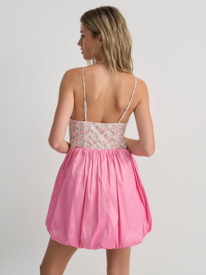 For Love and Lemons - Berry Bud Bubble Mini Dress - Pink