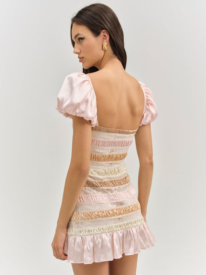 For Love and Lemons - Layer Cake Mini Dress - Pink