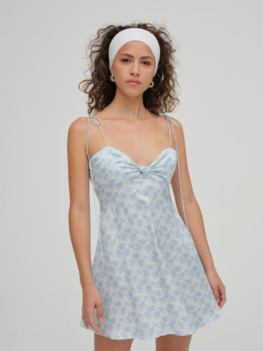 For Love and Lemons - Adira Mini Dress - Blue