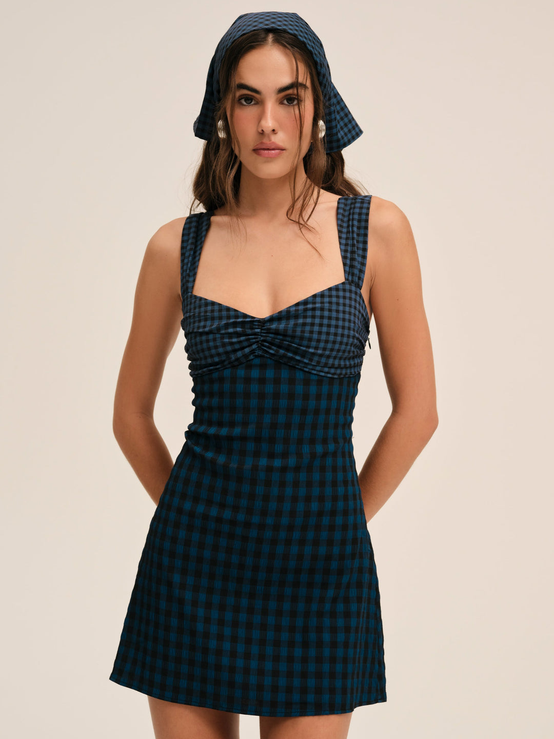 For Love and Lemons - Blue River Mini Dress - Navy