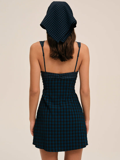For Love and Lemons - Blue River Mini Dress - Navy