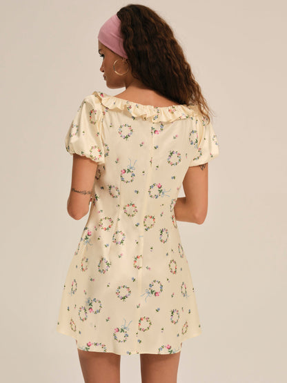 For Love and Lemons - Jaida Mini Dress - Yellow