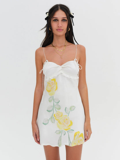 For Love and Lemons - Millie Mini Dress - Yellow