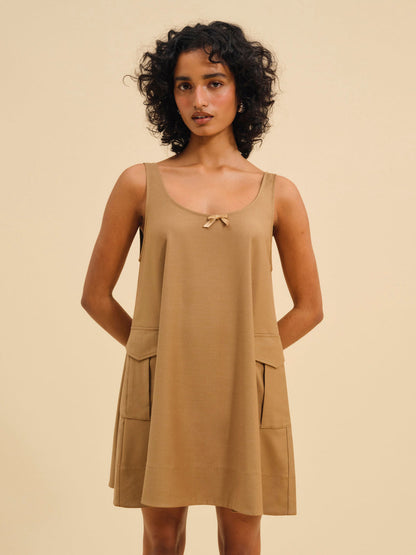 For Love and Lemons - Elanah Mini Dress - CAMEL