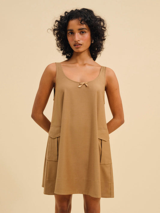 For Love and Lemons - Elanah Mini Dress - CAMEL