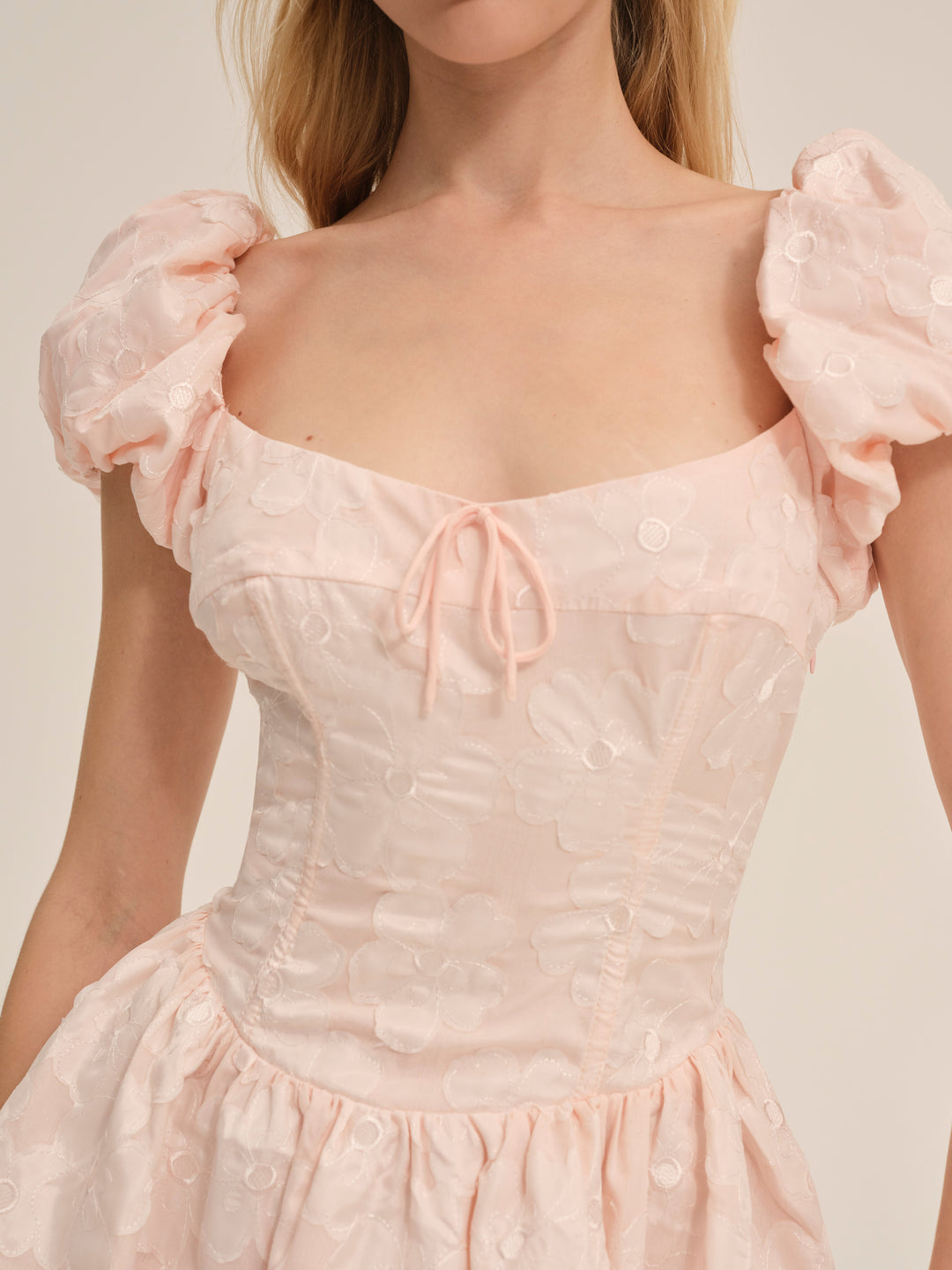 For Love and Lemons - Florence Mini Dress - Peach