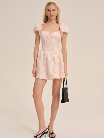 For Love and Lemons - Florence Mini Dress - Peach