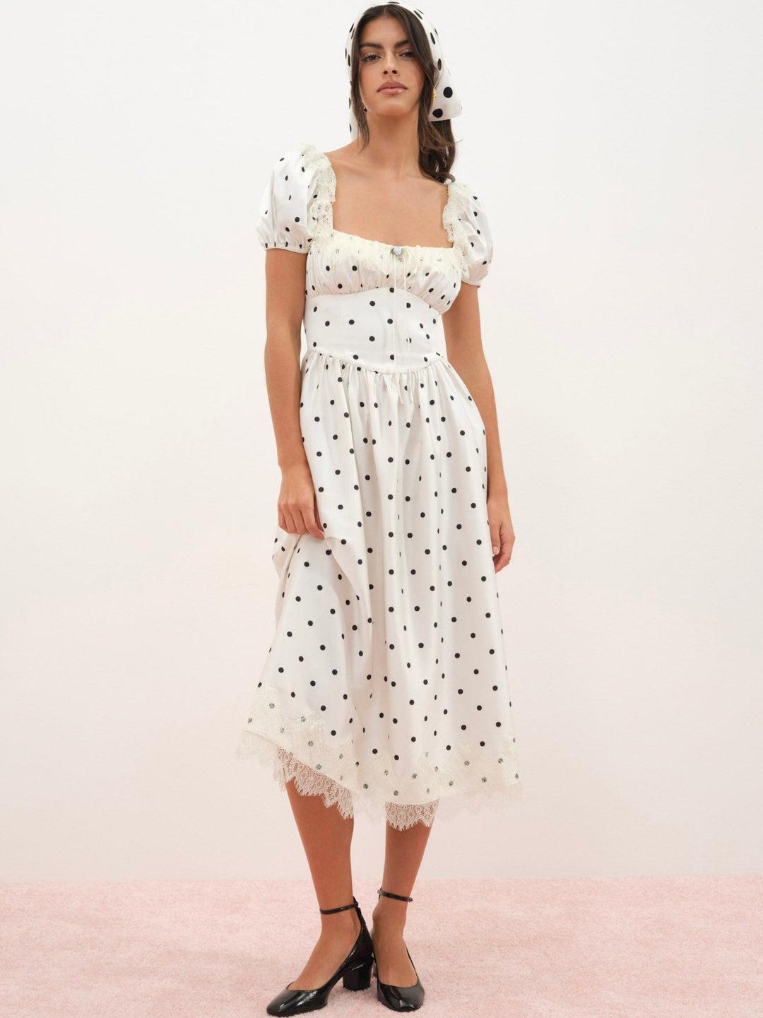 For Love and Lemons - Ines Midi Dress - Cream