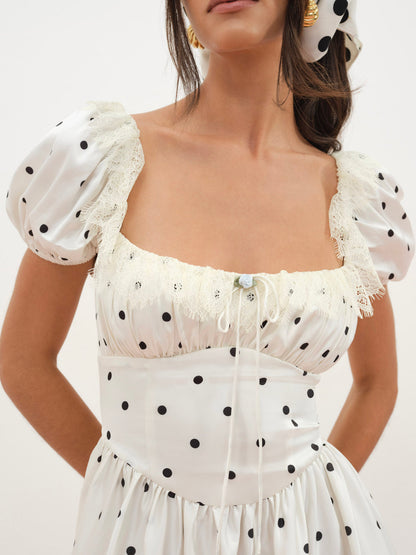 For Love and Lemons - Ines Midi Dress - Cream