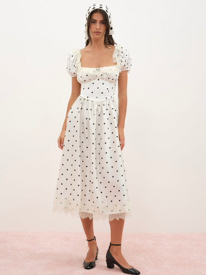 For Love and Lemons - Ines Midi Dress - Cream