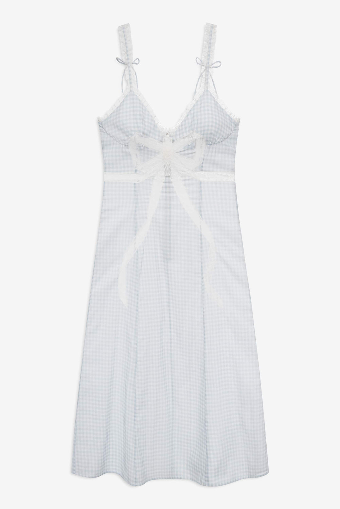 For Love and Lemons - Bluebell Gingham Midi Dress - Blue