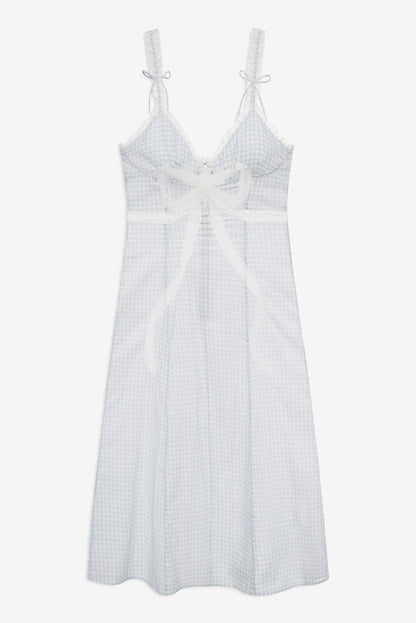 For Love and Lemons - Bluebell Gingham Midi Dress - Blue