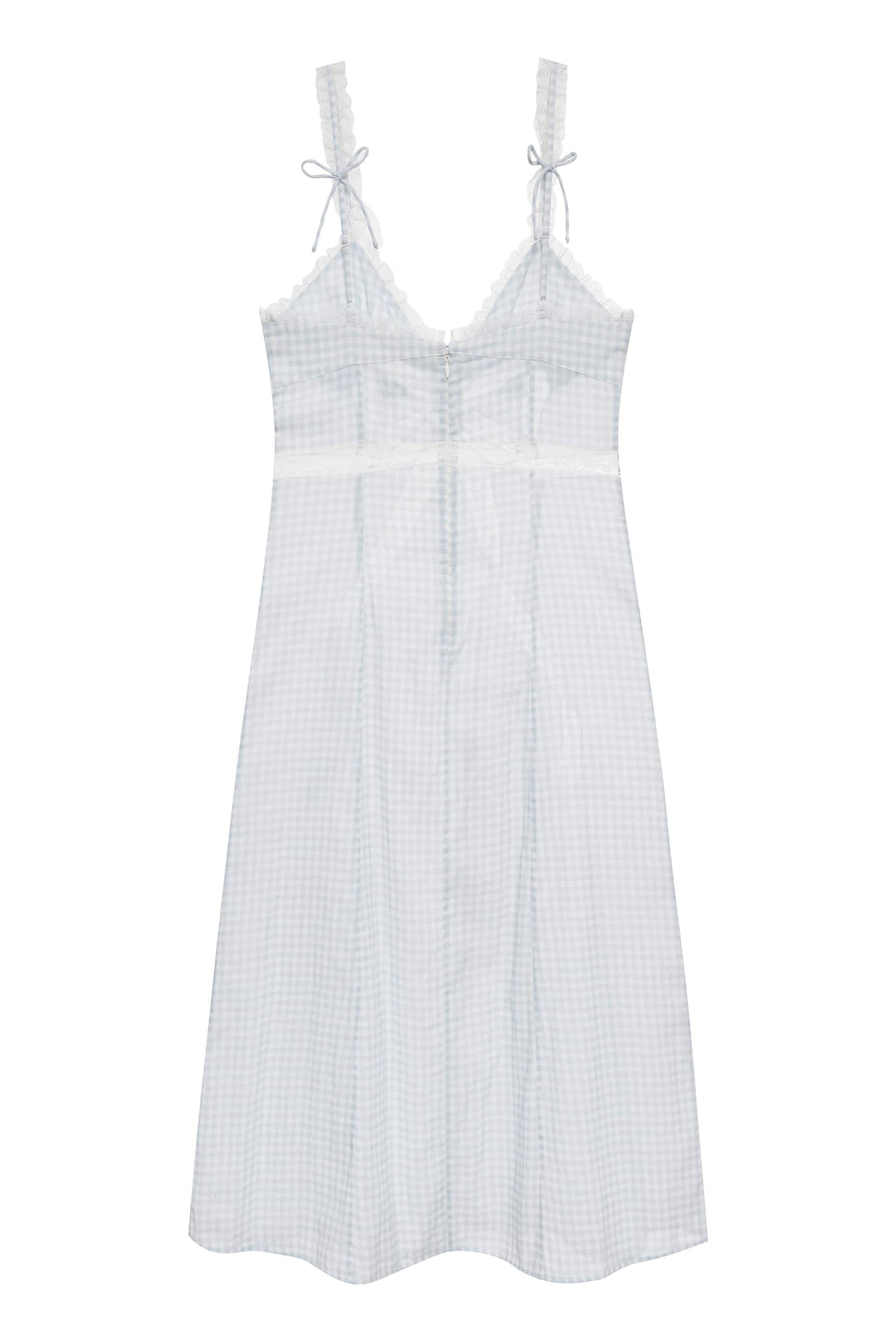 For Love and Lemons - Bluebell Gingham Midi Dress - Blue