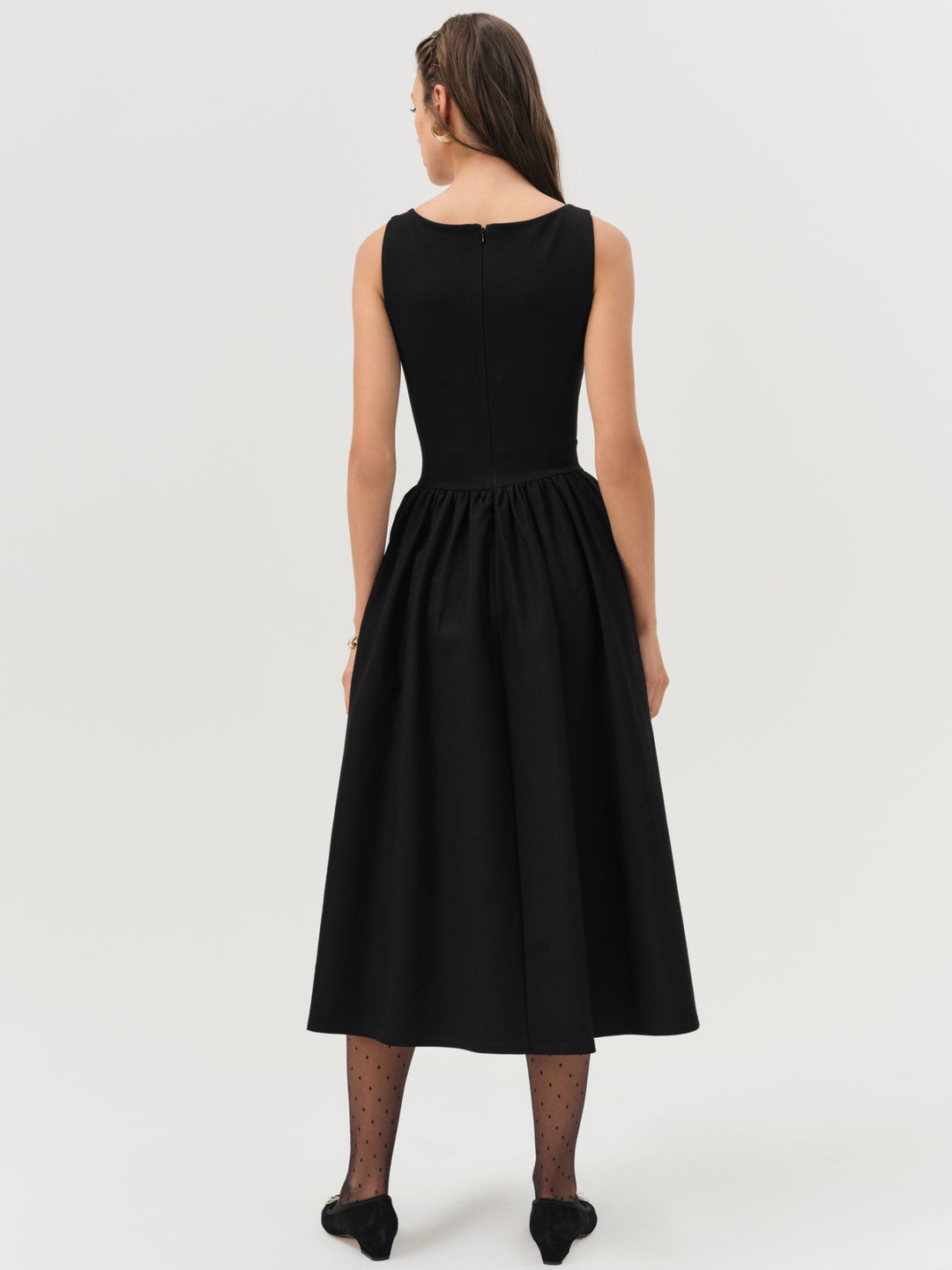 For Love and Lemons Anika Midi Dress - Black