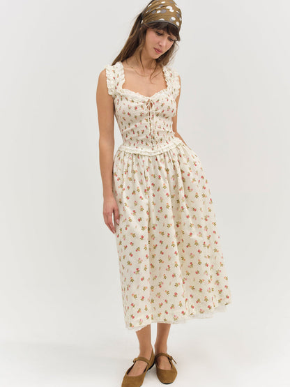 For Love and Lemons - Morgan Midi Dress - White