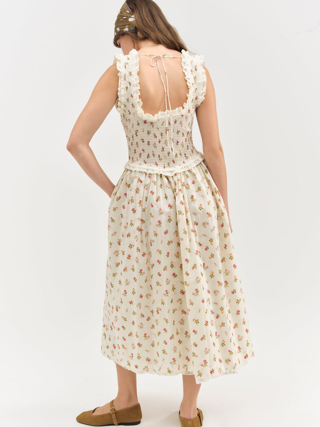 For Love and Lemons - Morgan Midi Dress - White