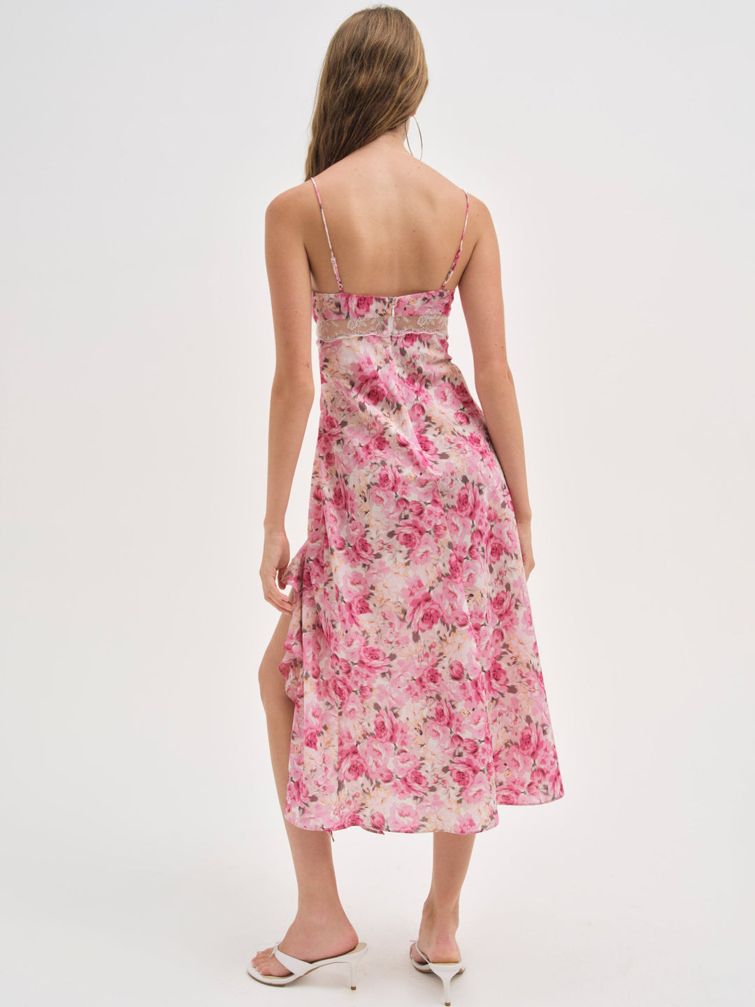 For Love and Lemons - Angelina Midi Dress - Pink