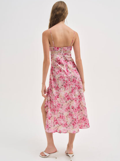 For Love and Lemons - Angelina Midi Dress - Pink