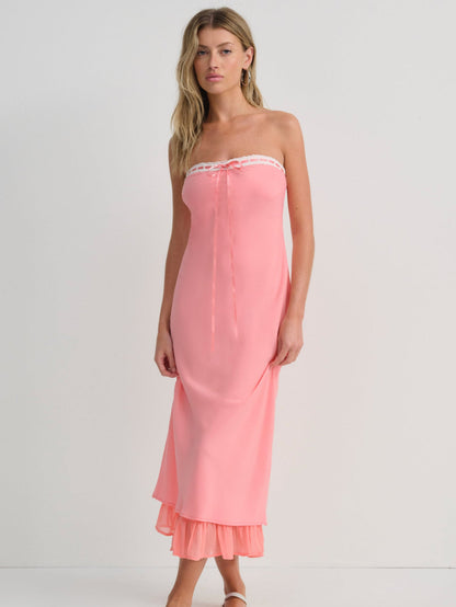 For Love and Lemons - Daisy Mae Midi Dress - Coral
