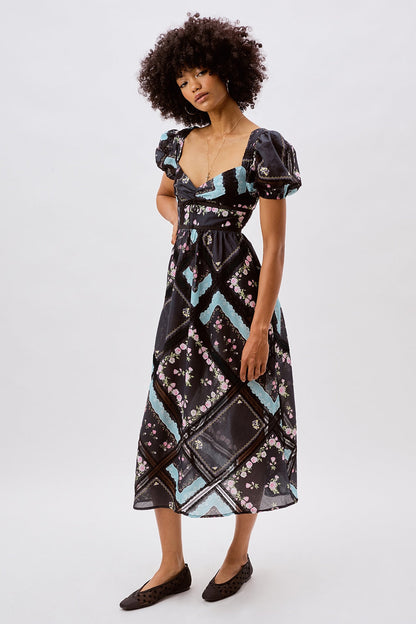 For Love and Lemons - Margaret Midi Dress - Black