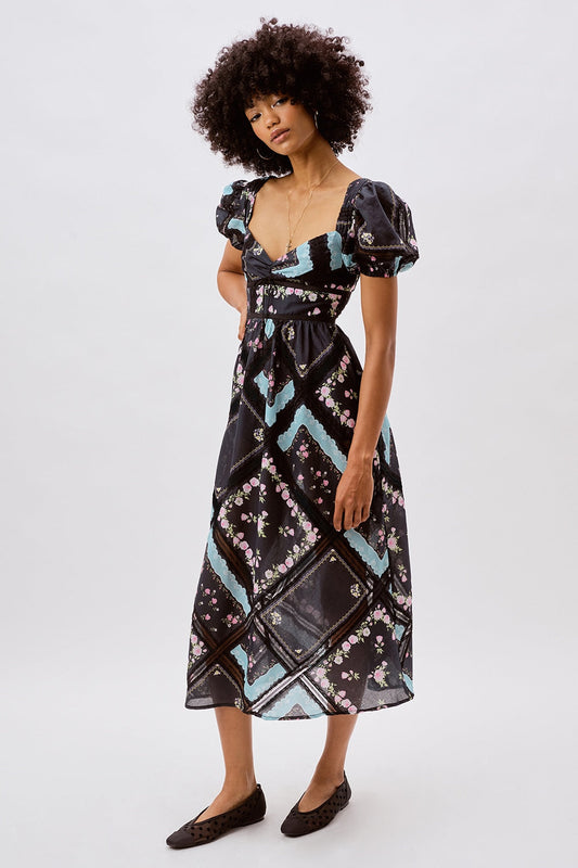 For Love and Lemons - Margaret Midi Dress - Black