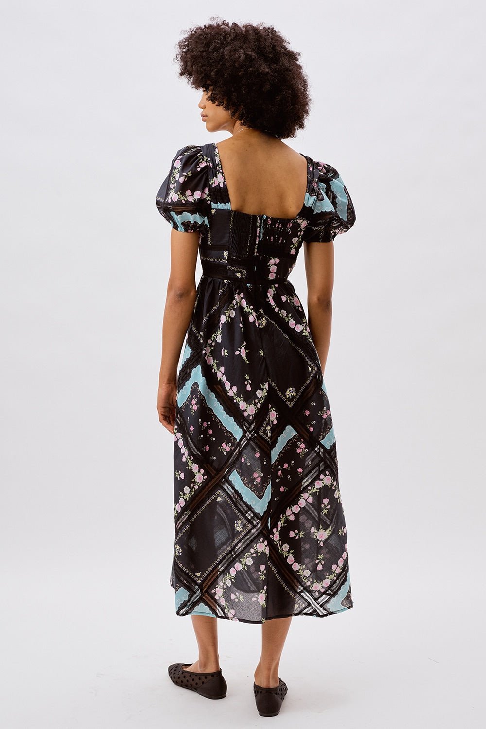 For Love and Lemons - Margaret Midi Dress - Black