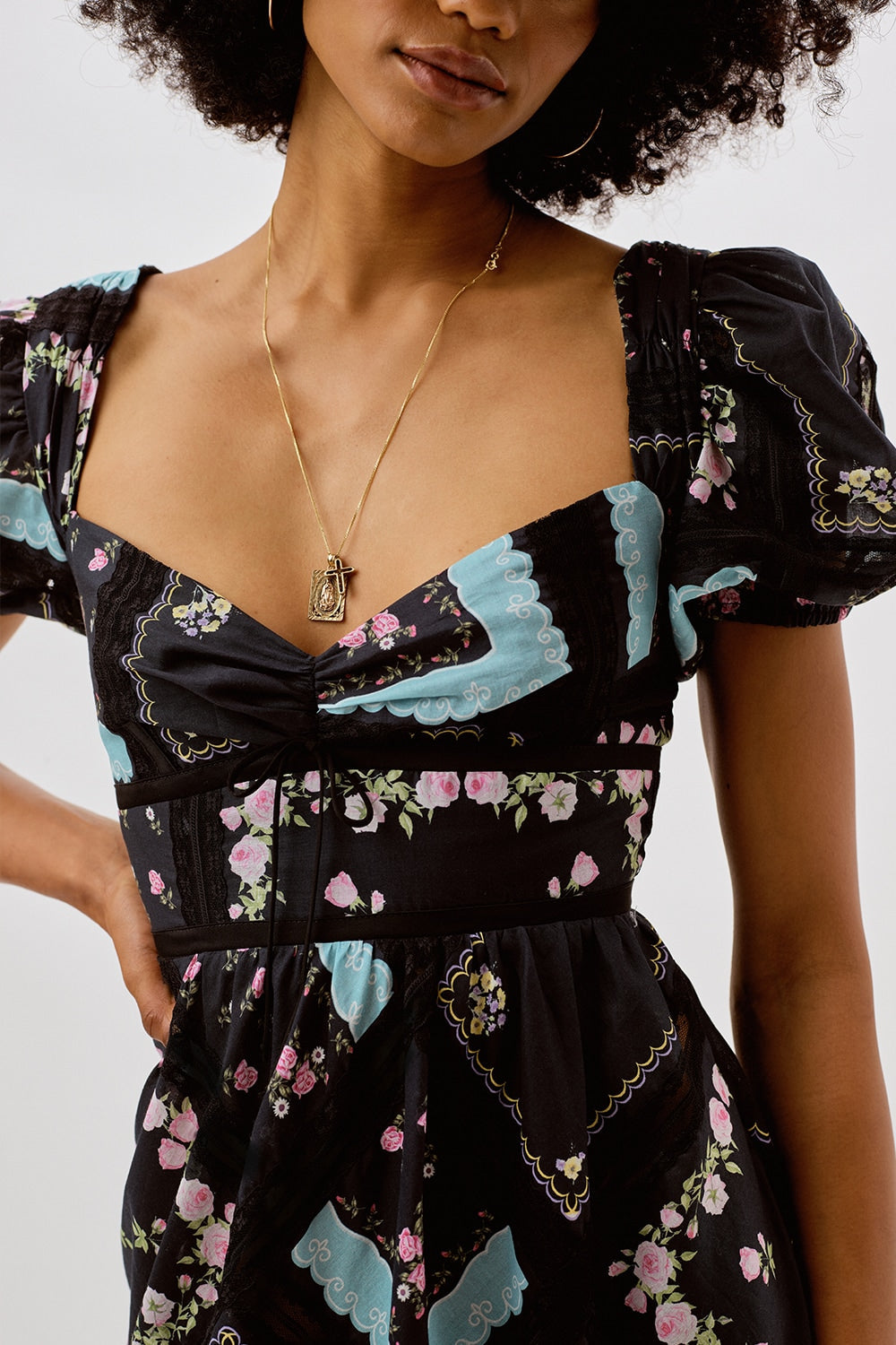 For Love and Lemons - Margaret Midi Dress - Black