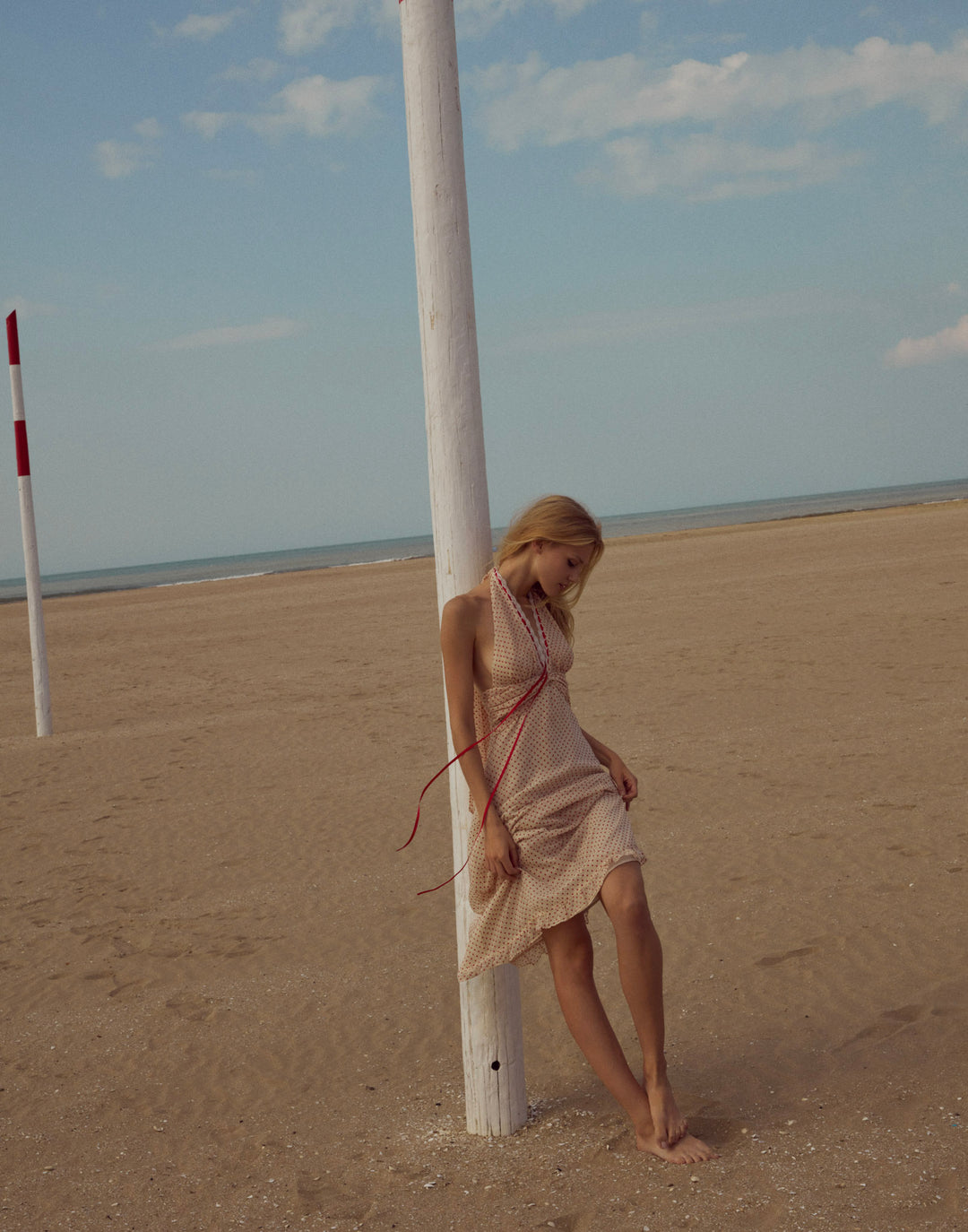 For Love and Lemons - Love Dot Midi Dress - Cream