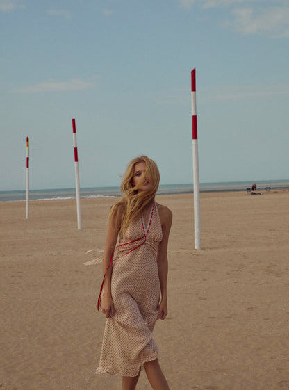 For Love and Lemons - Love Dot Midi Dress - Cream