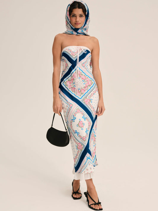 For Love and Lemons - Daisy Mae Midi Dress - Blue