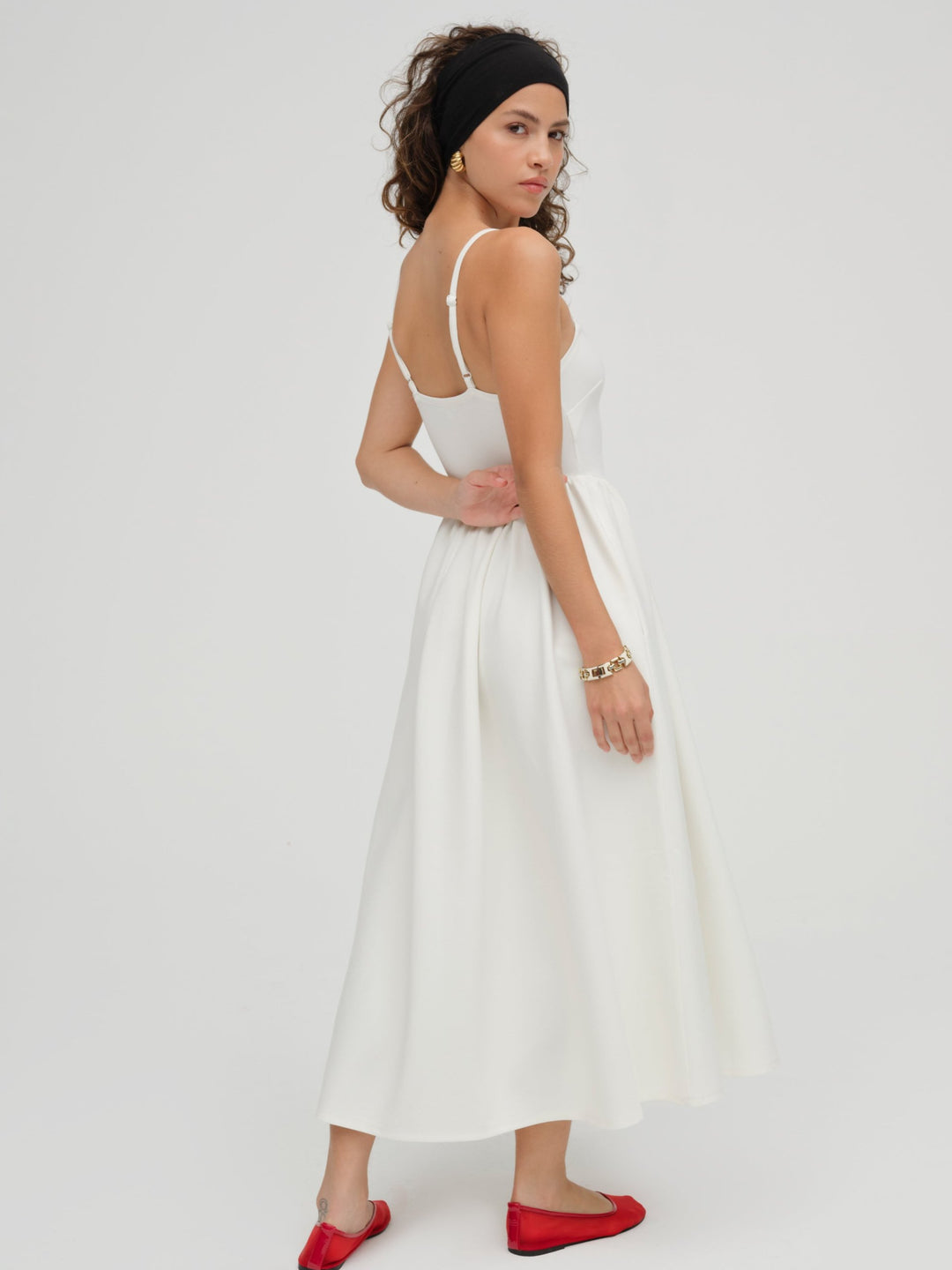 For Love and Lemons - Wilhelmina Midi Dress - Cream