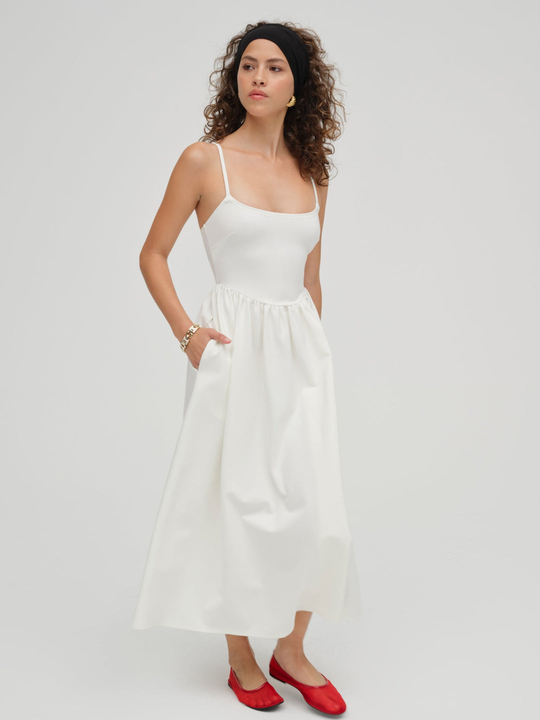 For Love and Lemons - Wilhelmina Midi Dress - Cream