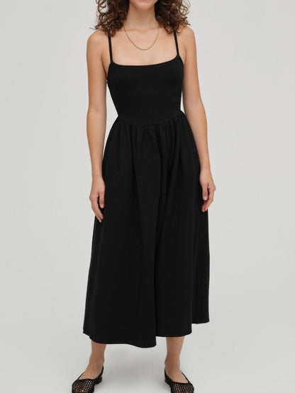 For Love and Lemons - Wilhelmina Midi Dress - Black