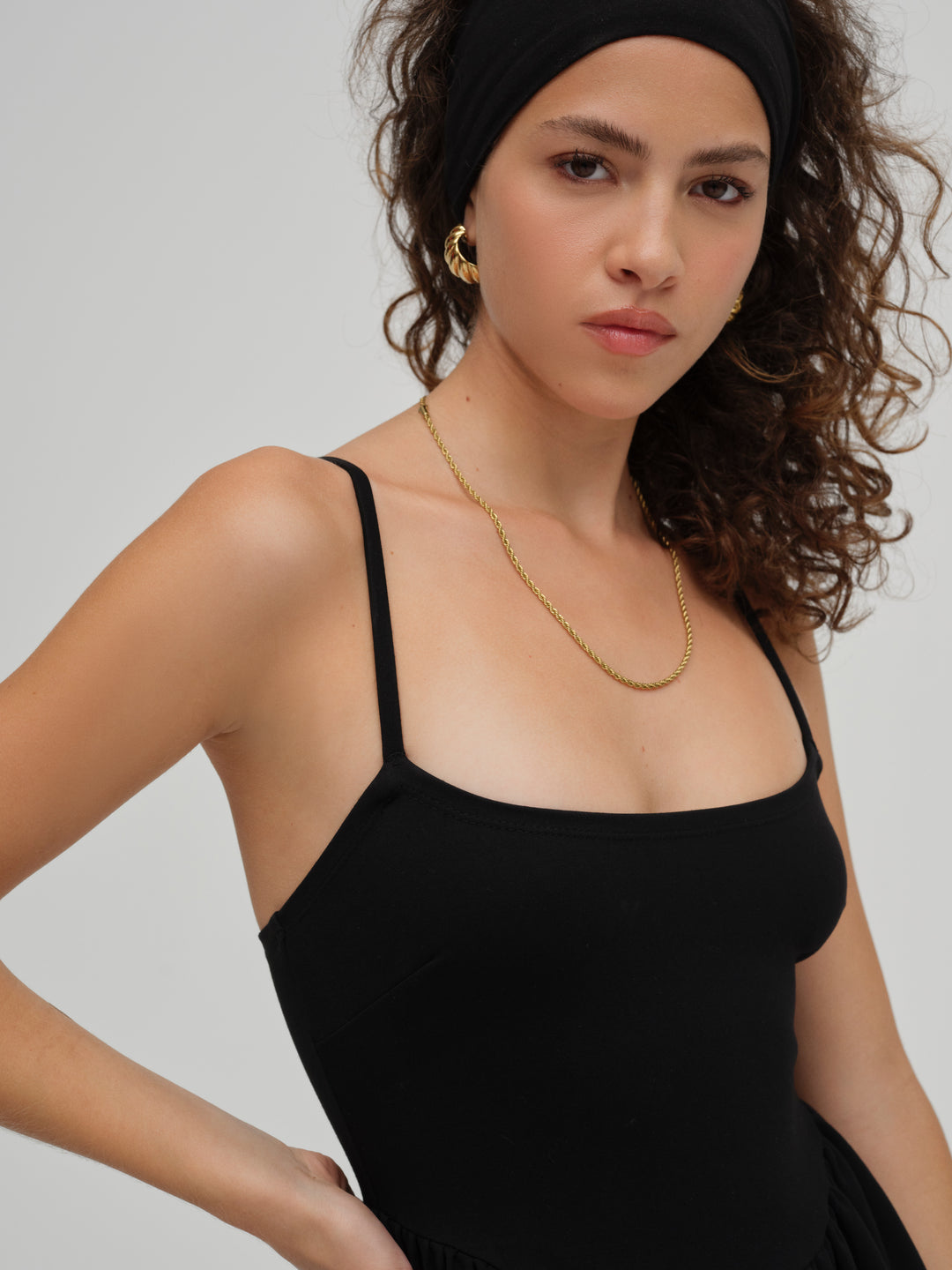 For Love and Lemons - Wilhelmina Midi Dress - Black