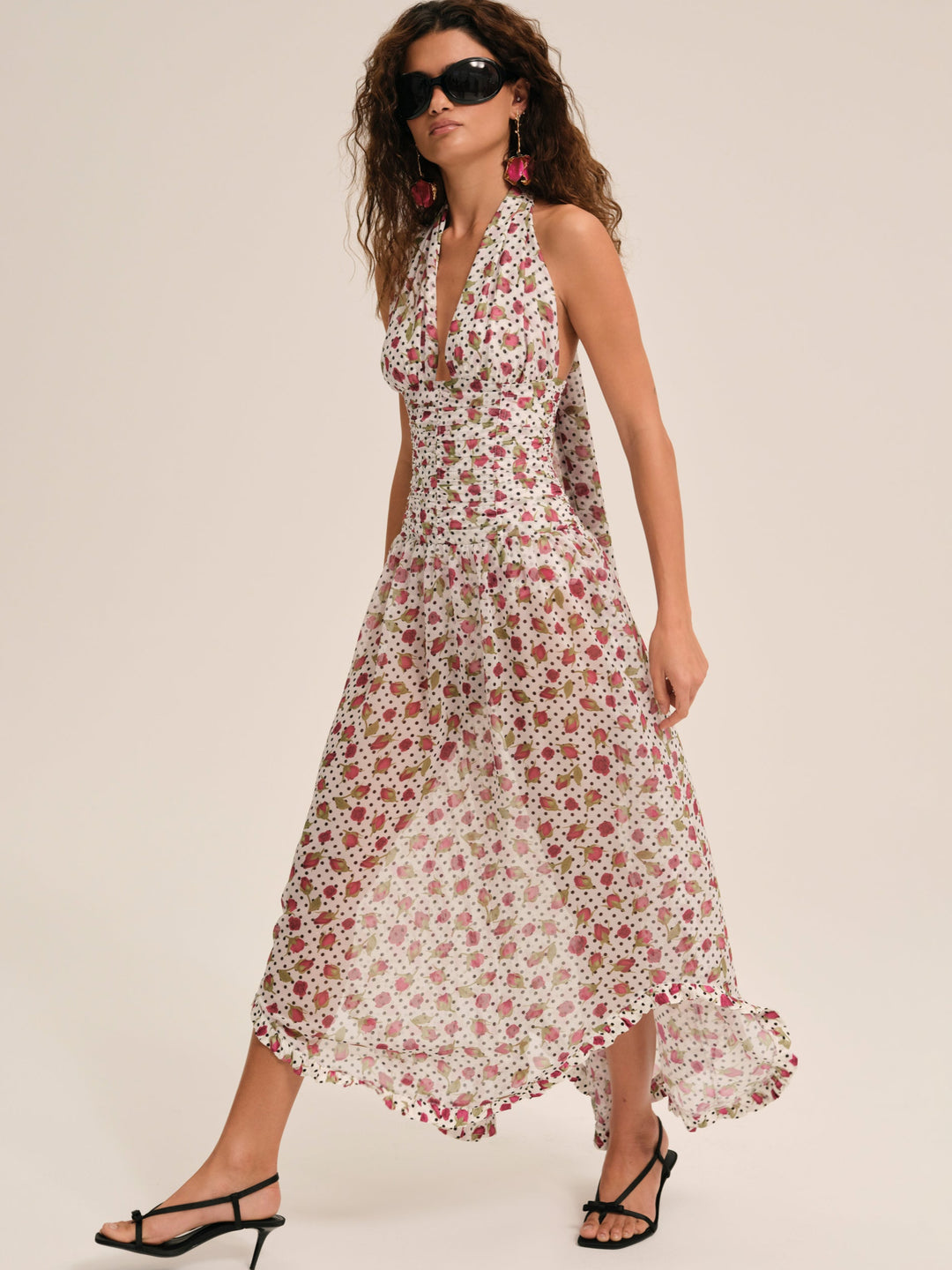 For Love and Lemons - Betty Bud Maxi Dress - White