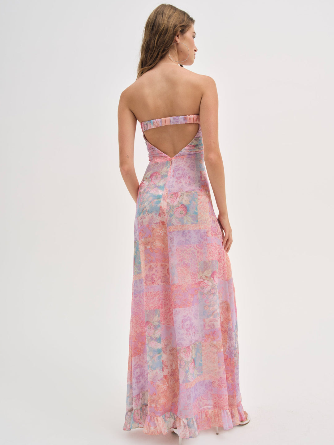 For Love and Lemons - Teagan Maxi Dress - Pink