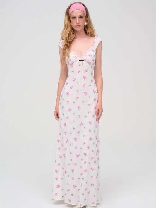 For Love and Lemons - Emmaline Maxi Dress - White