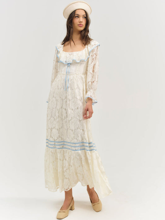 For Love and Lemons - Severine Maxi Dress - Cream
