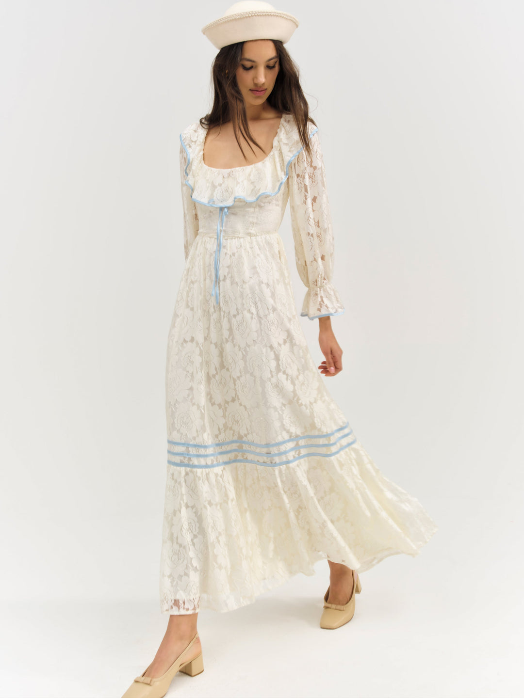 For Love and Lemons - Severine Maxi Dress - Cream
