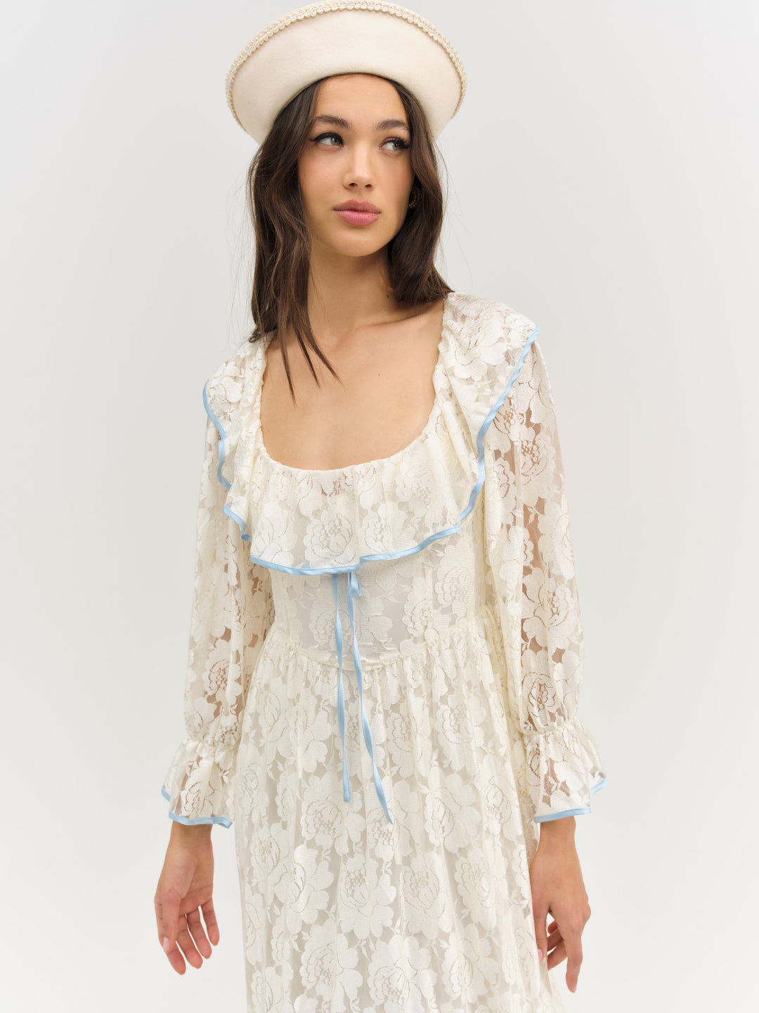 For Love and Lemons - Severine Maxi Dress - Cream