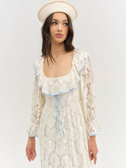 For Love and Lemons - Severine Maxi Dress - Cream
