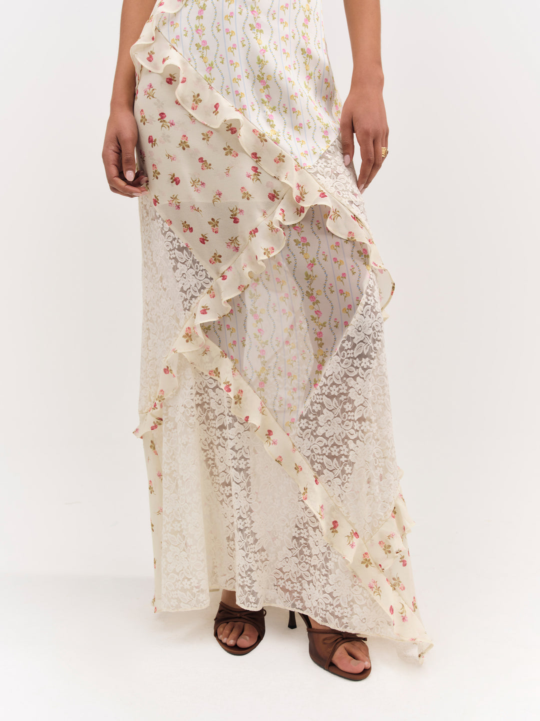 For Love and Lemons - Josalyn Maxi Dress - Cream